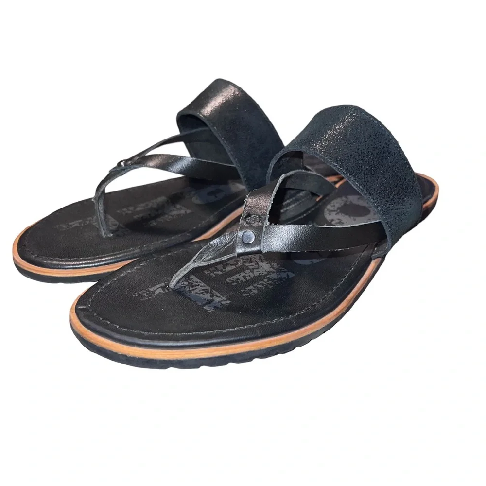 Sorel Ella Flip Black Sandals